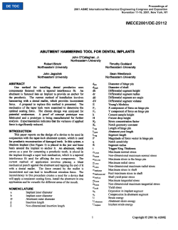 Abutment Hammering Tool for Dental Implants