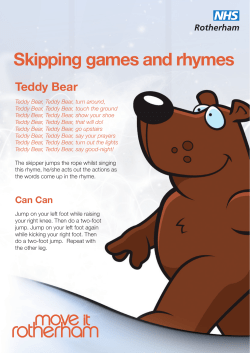 Skipping games and rhymes