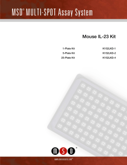 IL-23 Assay - Mouse - Product Insert