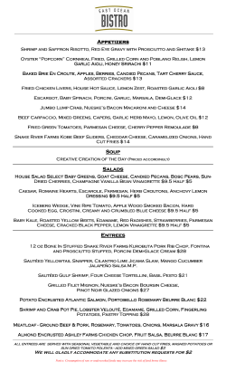 Appetizers Appetizers Soup Salads Entrees