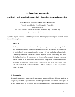 An intensional approach to qualitative and quantitative periodicity