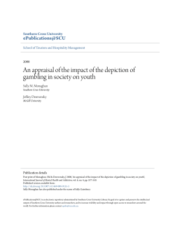 An appraisal of the impact of the depiction of gambling in society on