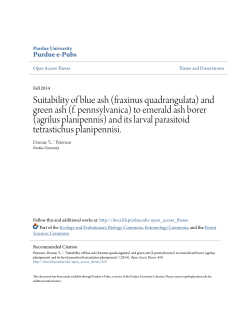 and green ash (f. pennsylvanica) to emerald ash - Purdue e-Pubs