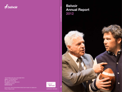 Belvoir Annual Report 2012