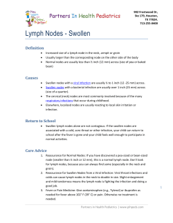 Lymph Nodes - Swollen - Partners in Health Pediatrics