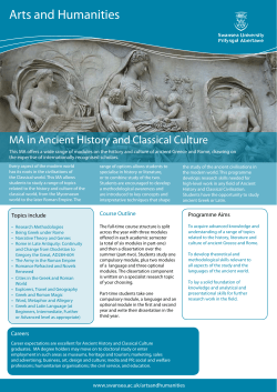Arts and Humanities - Swansea University