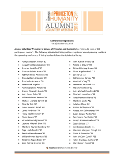 Conference Registrants