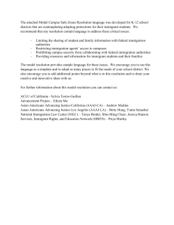 Model Campus Safe Zones Resolution language