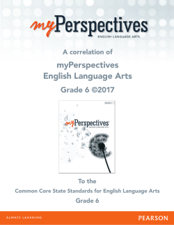 myPerspectives English Language Arts - Pearson-Global