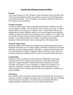 Lannett Code of Business Conduct and Ethics Purpose The Lannett