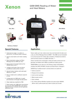 GSM-SMS Reading of Water and Heat Meters