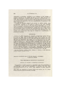 tendencies to secondary formation of an isthmus in the