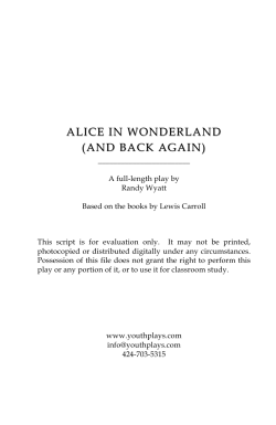 alice in wonderland alice in wonderland (and back