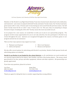 Members of the Norski Co-op High School Hockey Team have