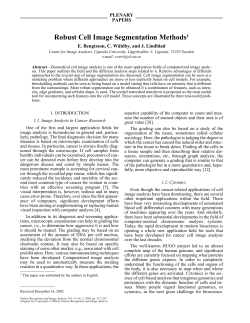 Robust Cell Image Segmentation Methods1