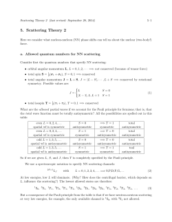 5. Scattering Theory 2