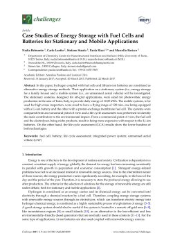 Case Studies of Energy Storage with Fuel Cells and Batteries for