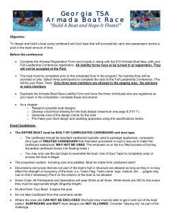 Armada Boat Race and Entry Form