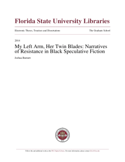 My Left Arm, Her Twin Blades: Narratives of Resistance