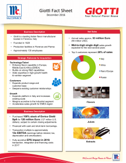 Gio Fact Sheet