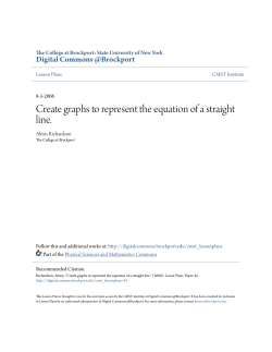 Create graphs to represent the equation of a straight line.