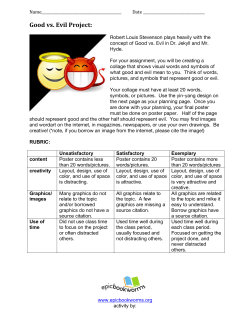 Good vs. Evil Project: