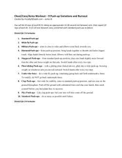 Chest/Core/Arms Workout &ndash; 9 Push-up