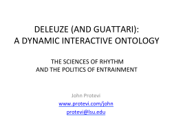 A Dynamic Ontology of Rhythm
