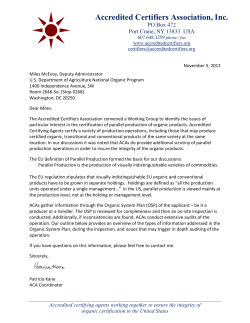 Parallel Production of Organic Products