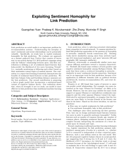 Exploiting Sentiment Homophily for Link Prediction