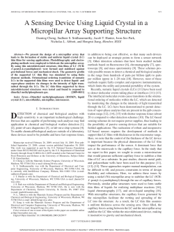 A Sensing Device Using Liquid Crystal in a Micropillar Array