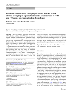 Sediment accumulation, stratigraphic order, and the extent of time