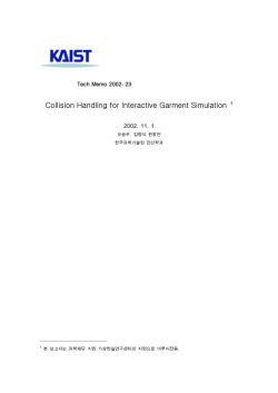 Collision Handling for Interactive Garment Simulation 1