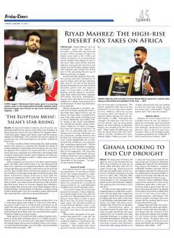 Riyad Mahrez: The high-rise desert fox takes on Africa