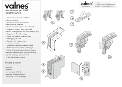 Automaatriivi VAL 26HZ paigaldusjuhend