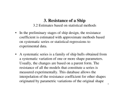 3. Resistance of a Ship