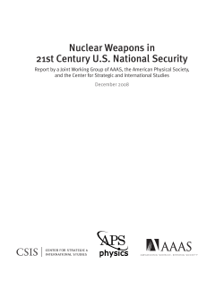 Nuclear Weapons in 21st Century U.S. National Security