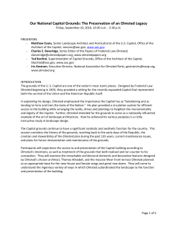 Our National Capitol Grounds: The Preservation of an Olmsted Legacy