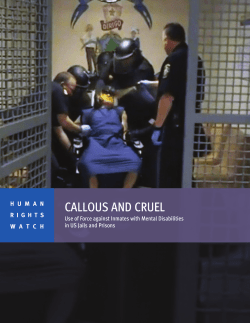 Callous and Cruel - Human Rights Watch