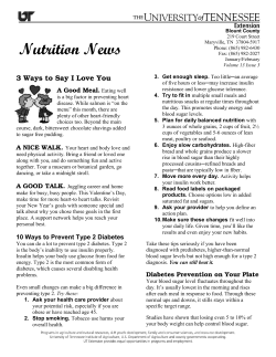 Nutrition News - University of Tennessee Extension