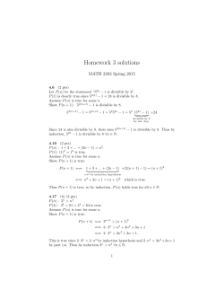 Homework 3 solutions - Math-UMN