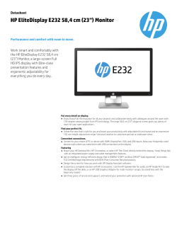 HP EliteDisplay E232 58,4 cm (23”) Monitor