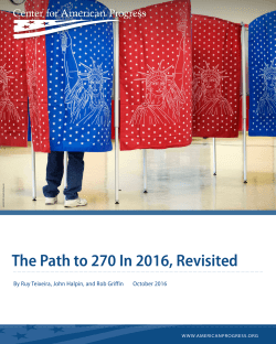 The Path to 270 In 2016, Revisited