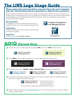 guidelines on logo use - Lutheran Immigration and Refugee Service