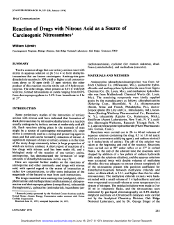 Reaction of Drugs with Nitrous Acid as a Source