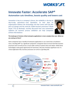 Innovate Faster: Accelerate SAP