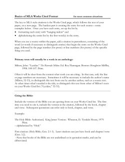 MLA Examples