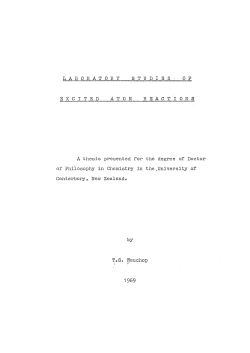 Laboratory studies of excited atom reactions