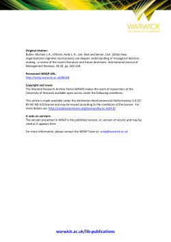 How Organizational Cognitive Neuroscience Can Deepen