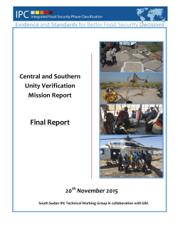 Central and Southern Unity - WFP Remote Access Secure Services